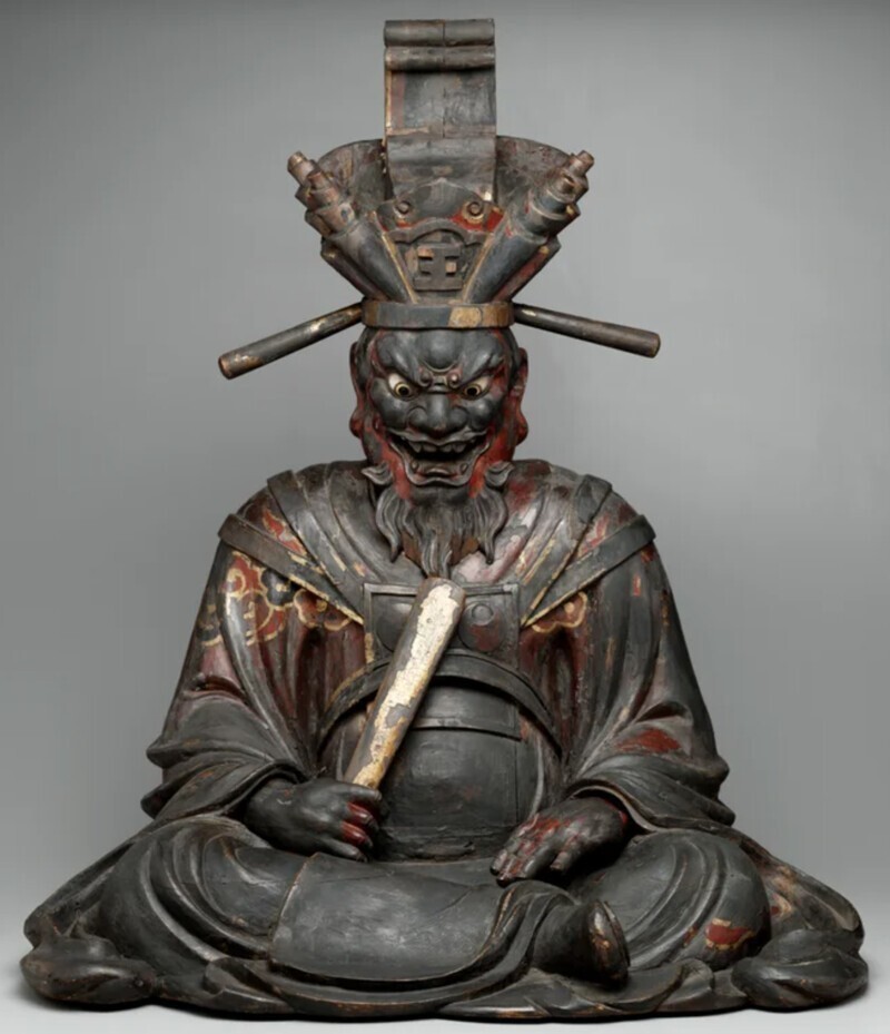 21. Скульптура Ямы, бога смерти и короля ада. Япония, период Момояма, 16-17 вв.