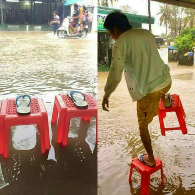 Помогает во время наводнений