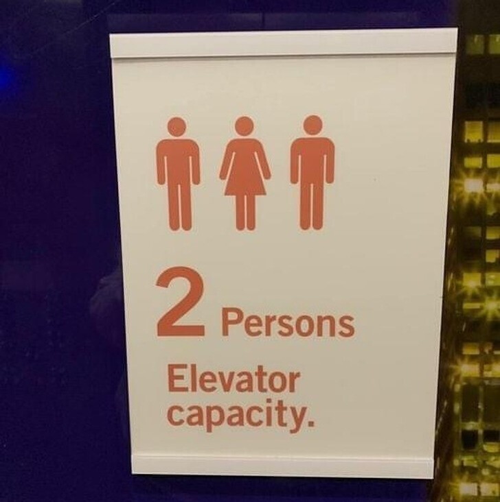 12. "Вместимость лифта - 2 человека. Кого вычеркиваем?"