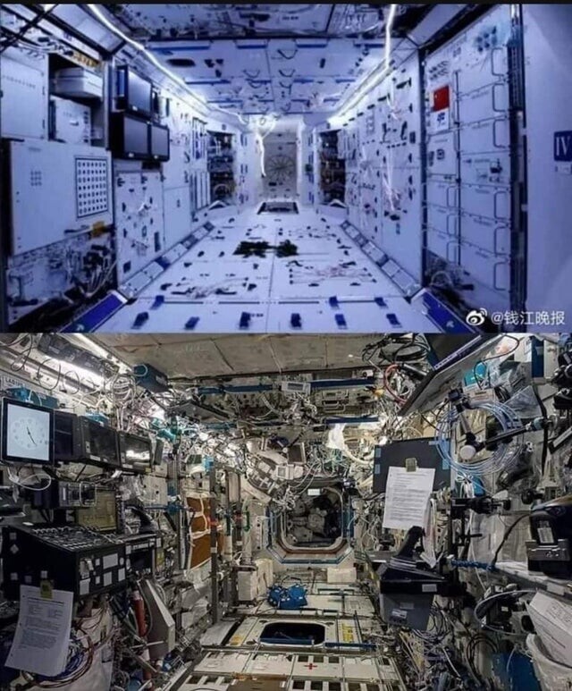 Разница между китайской космической станцией TIANGONG и Международной космической станцией