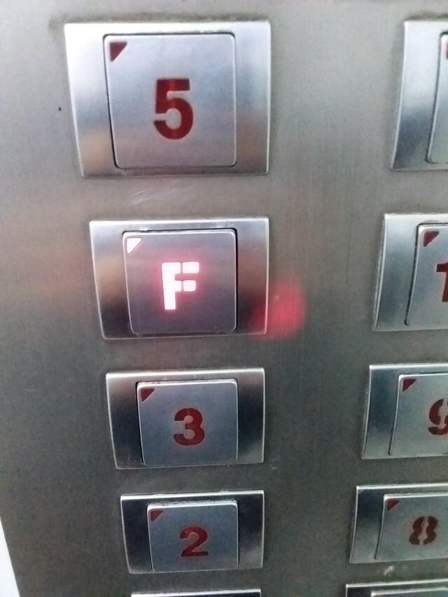 В некоторых азиатских странах кнопка четвёртого этажа в лифте - "F", потому что четыре звучит так же, как "смерть"