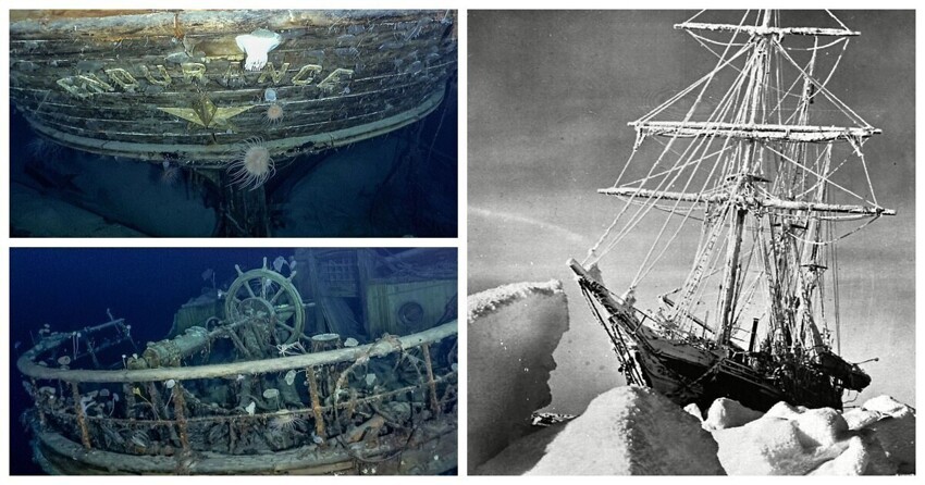 Нашли затонувший 70 лет назад самолет. Эндьюренс корабль Шеклтона. Эндьюранс корабль Антарктида.