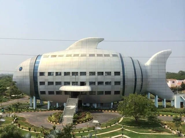 9. Здание Национального совета по развитию рыболовства в Хайдарабаде, Индия