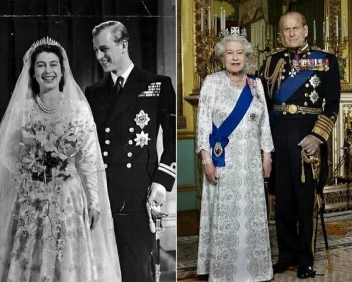 20. Королева Елизавета и принц Филипп были женаты 74 года