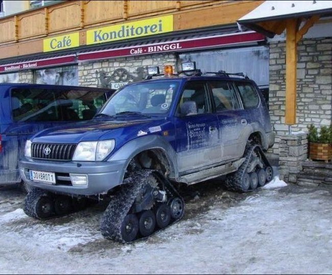 Веселая подборка сумасшедших тюнингов и прочих авто приколов!