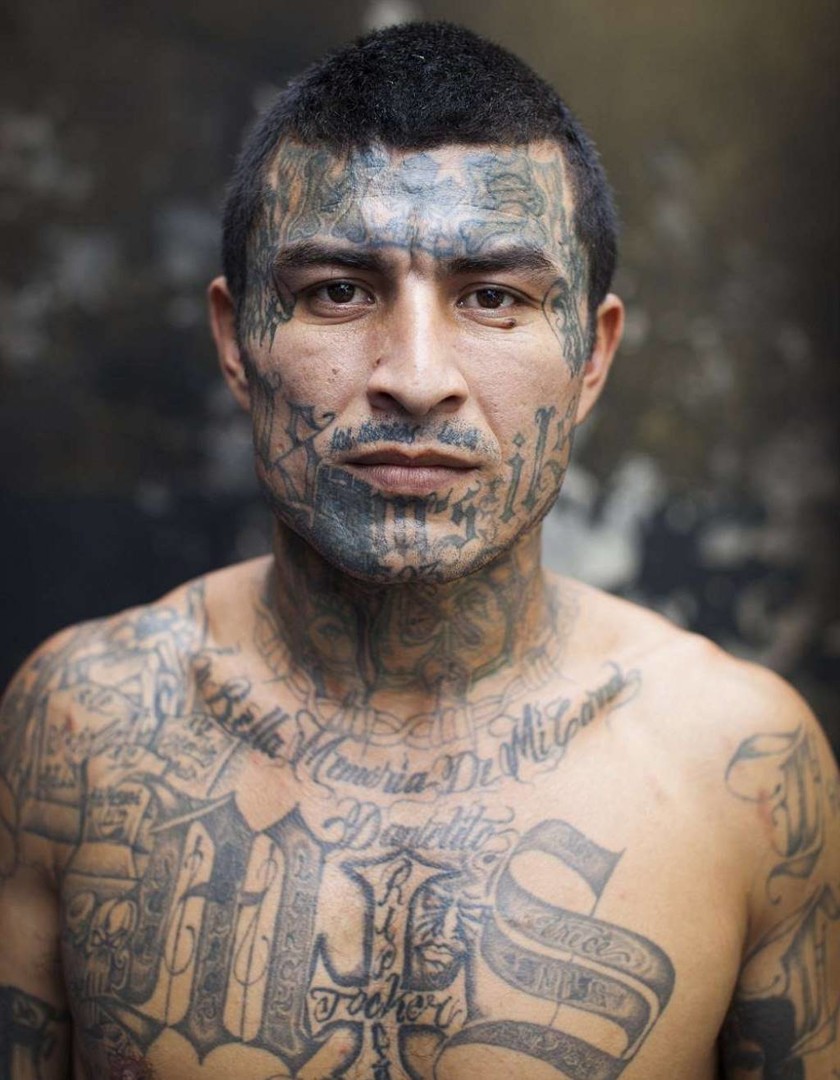 Портреты заключенных сальвадорской тюрьмы. ФОТО