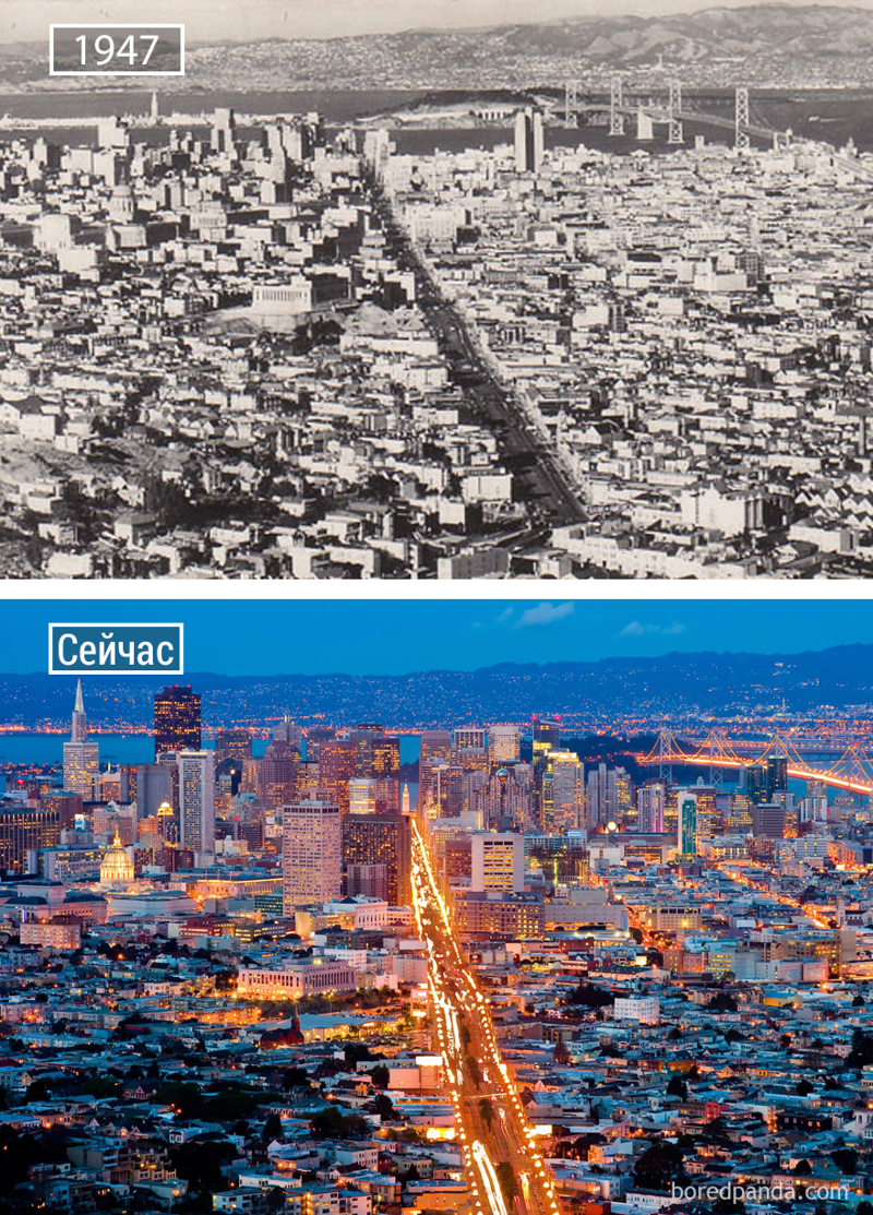 Эта подборка о том, как изменились со временем известные города мира
