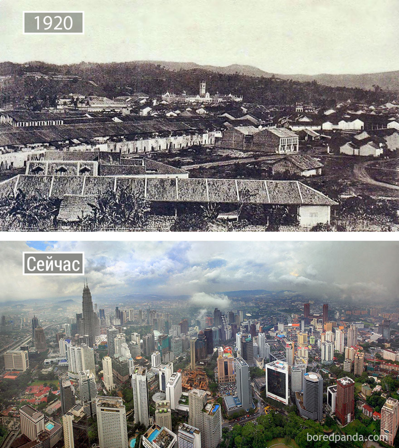 Эта подборка о том, как изменились со временем известные города мира