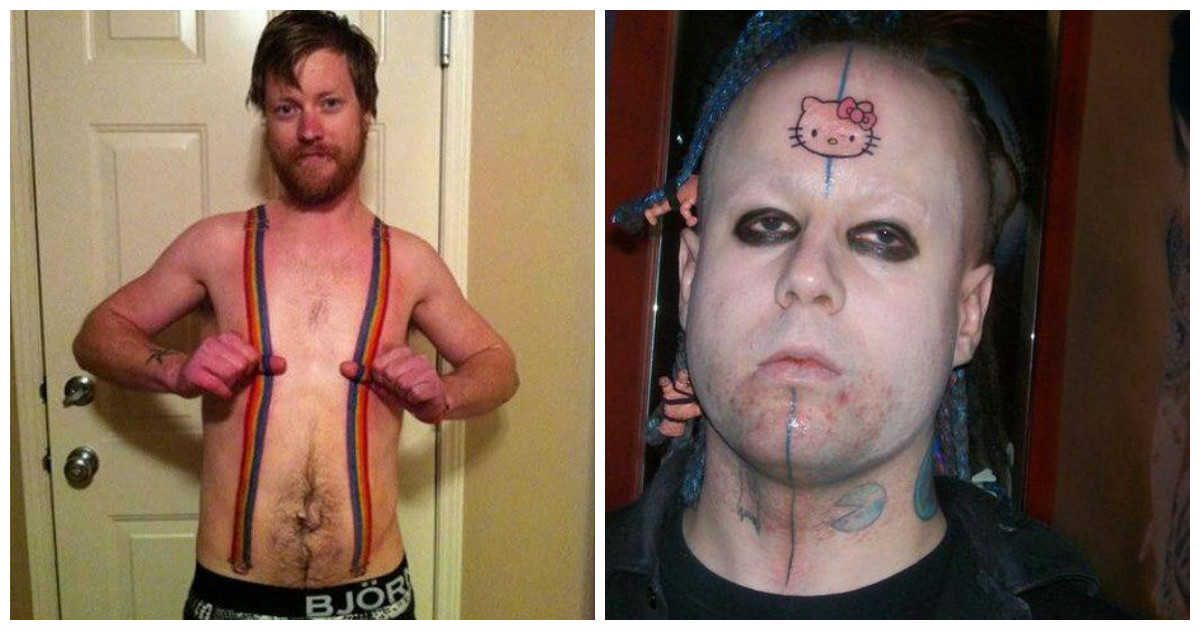 Подборка странных татуировок, заставляющих задуматься о том, стоило ли оно того