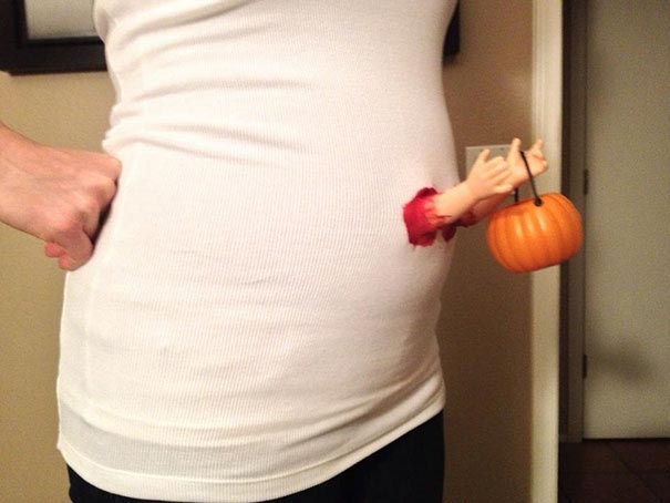 Невероятно творческие костюмы на Хэллоуин для беременных мам