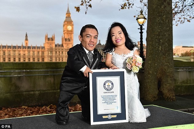 Большой день для маленьких людей: самая низкорослая пара в мире наконец поженилась