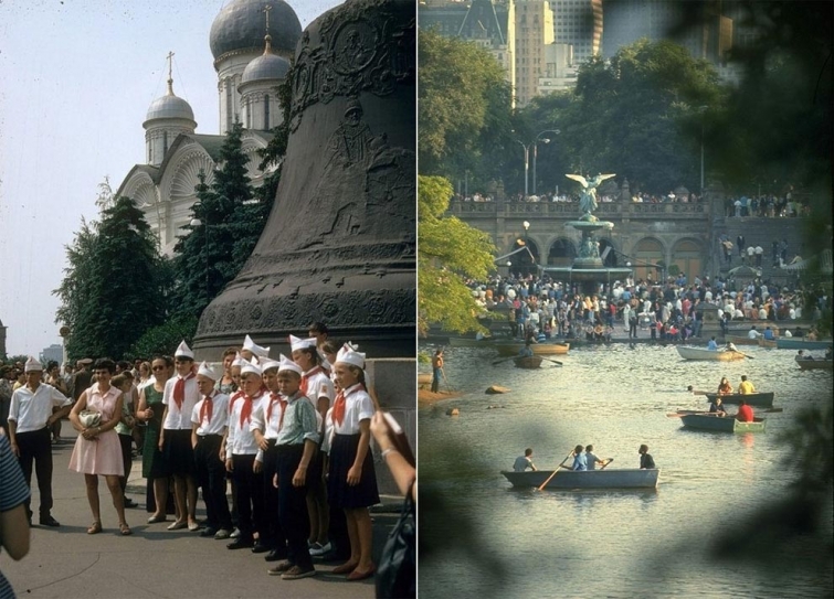 Москва VS Нью-Йорк: какими они были почти полвека назад