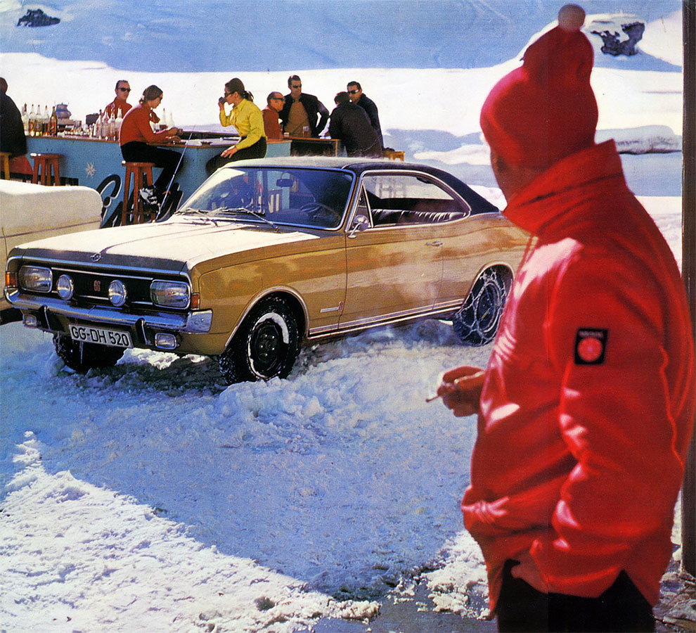 Великолепный винтажный автомобильный календарь от Opel 1970 года