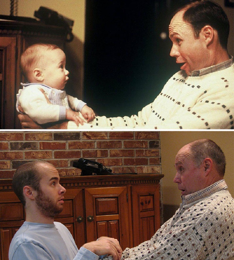 Отец с сыном воссоздали семейное фото 20 лет спустя... Теперь я хочу поскорее забыть это!
