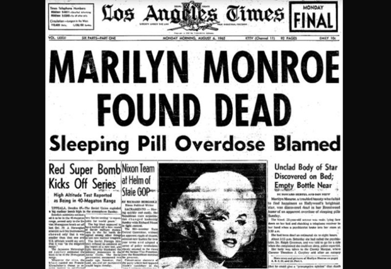15 шокирующих гипотез о смерти Мэрилин Монро