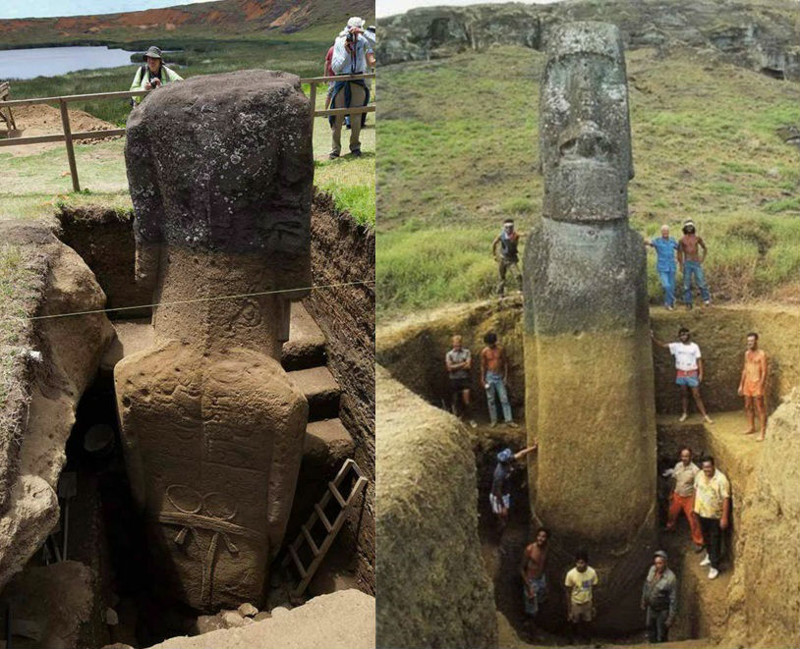 Колоссальные древнейшие моаи раскрывают ученым свои тайны