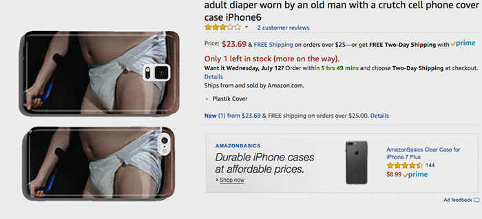 ИИ создающий чехлы для телефонов в магазине Amazon сошел с ума