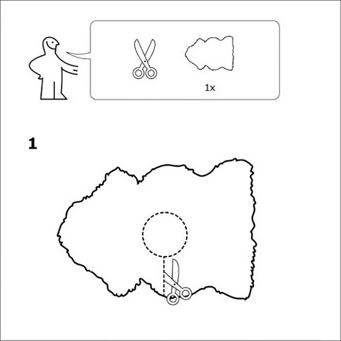 IKEA выпустила руководство о том, как сделать из ковра меховую накидку