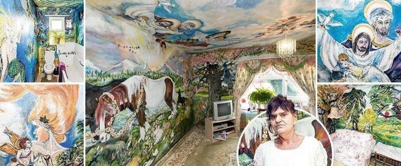Пенсионерка превращает свою квартиру в мини-Сикстинскую капеллу