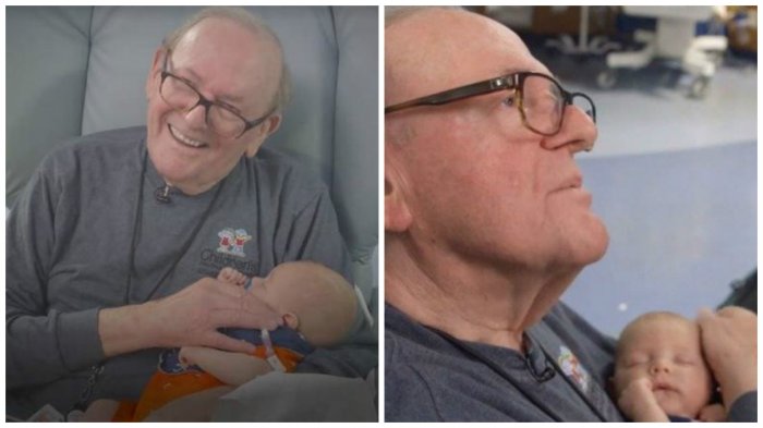 Дэвид Дойтчман 82-летний пенсионер и он уже 12 лет работает добровольцем в детской больнице Атланты