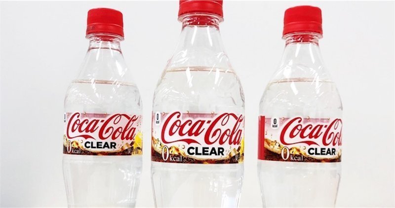 Бесцветная Coca-Cola специально для Японии